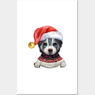 Sad Dog At Christmas Posters and Art